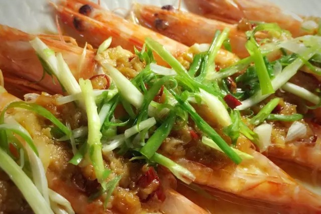 蒜蓉竹节虾图片